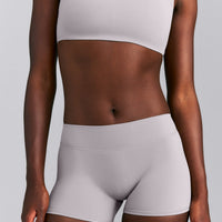 SoftMotion™ Mid Rise Micro Shorts 4" | Zinc Gray