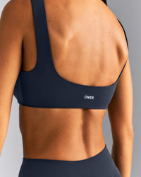 SoftMotion™ Soft Square Neck Sports Bra New Branding | True Blue