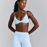 SoftMotion™ Strappy Scoop Bralette New Branding | Mist Blue