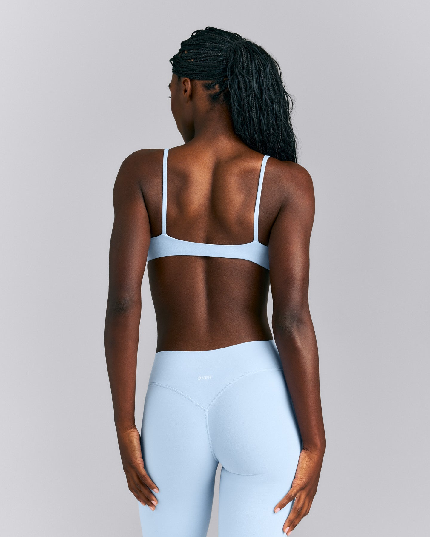 SoftMotion™ Strappy Scoop Bralette New Branding | Mist Blue