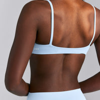 SoftMotion™ Strappy Scoop Bralette New Branding | Mist Blue