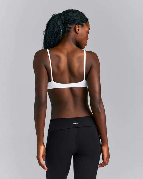 SoftMotion™ Strappy Scoop Bralette New Branding | White