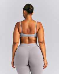SoftMotion™ Strappy Scoop Bralette | Zinc Gray