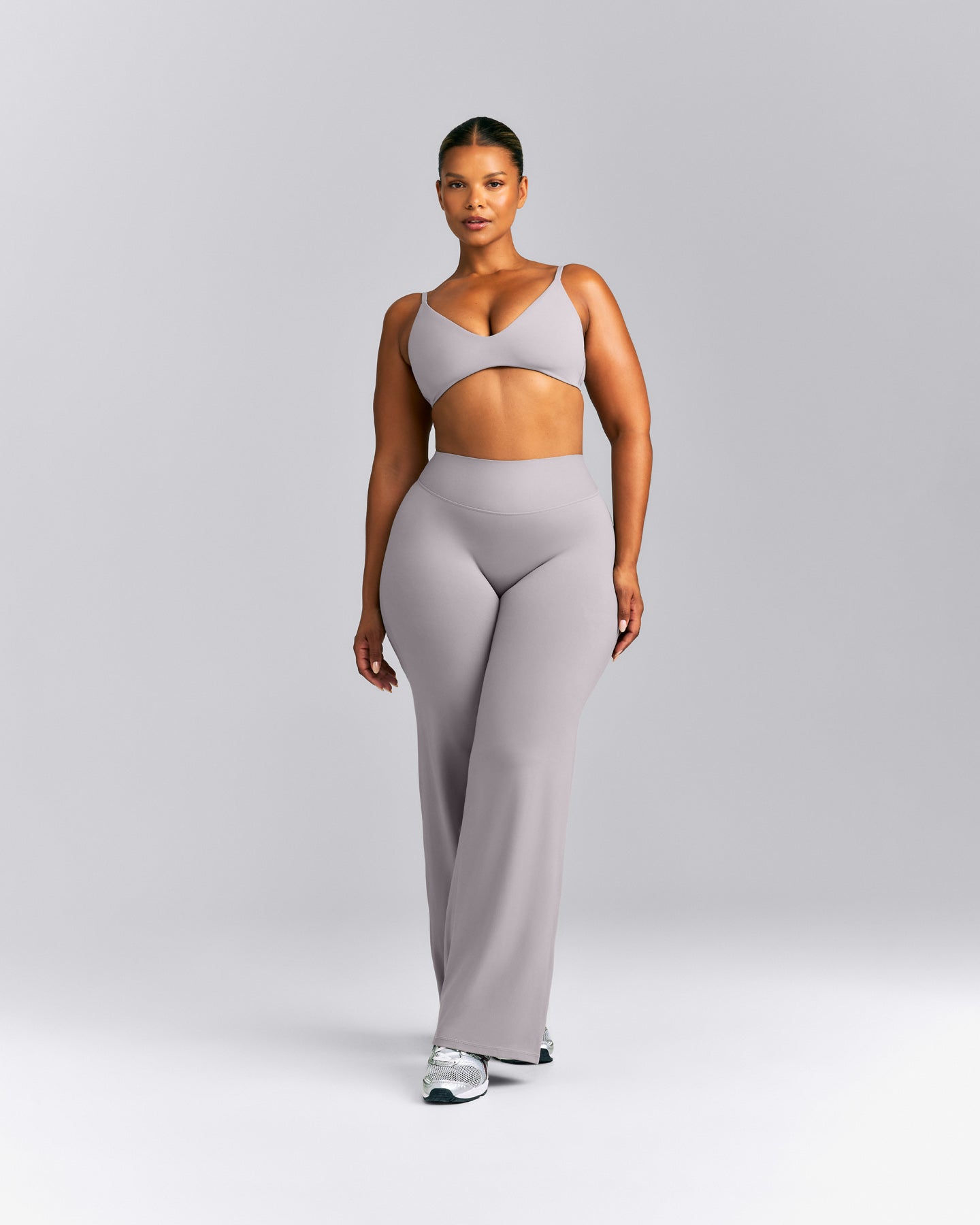 SoftMotion™ Strappy Scoop Bralette | Zinc Gray