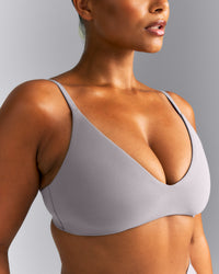 SoftMotion™ Strappy Scoop Bralette | Zinc Gray