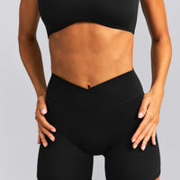 SoftMotion™ Wrap Shorts 6" | Black