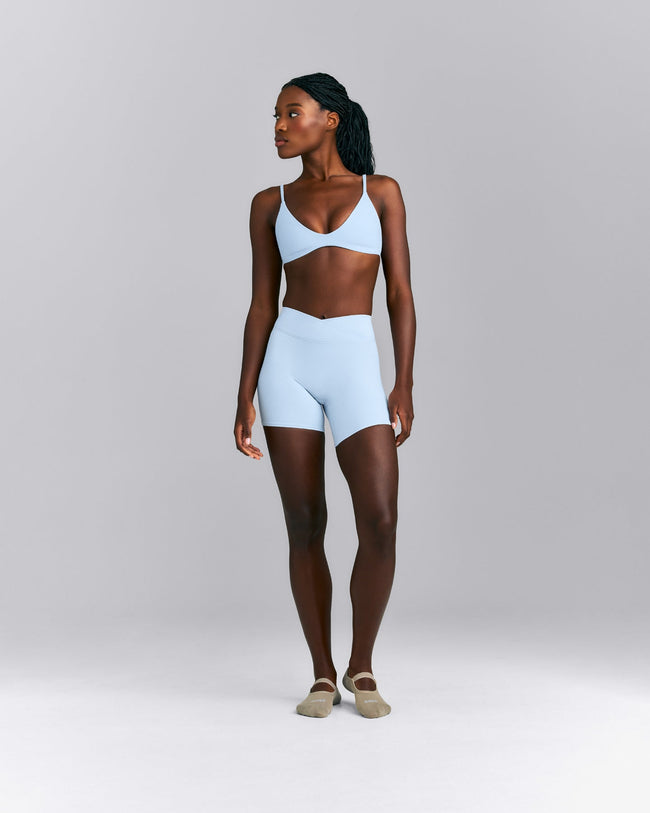 SoftMotion™ Wrap Shorts 6" New Branding | Mist Blue