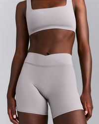 SoftMotion™ Wrap Shorts 6" New Branding | Zinc Gray
