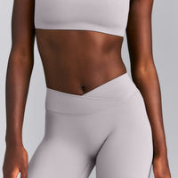 SoftMotion™ Wrap Leggings New Branding | Zinc Gray
