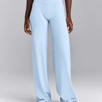 SoftMotion™ Wrap Straight Leg Trousers New Branding | Mist Blue