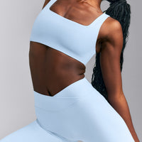 SoftMotion™ Wrap Straight Leg Trousers New Branding | Mist Blue
