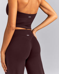 SoftMotion™ Wrap Straight Leg Pants New Branding | Plum Brown