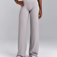 SoftMotion™ Wrap Straight Leg Trousers New Branding | Zinc Gray