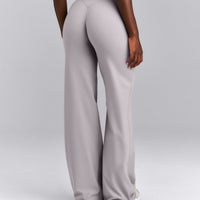 SoftMotion™ Wrap Straight Leg Trousers New Branding | Zinc Gray