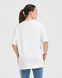 Classic Oner Graphic Oversized Lightweight T-Shirt | White