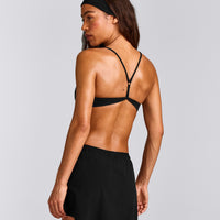 EasyLift™ Ultra Minimal Bralette with Gray Logo | Black