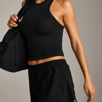 Oner Seamless Fitted Vest | Black