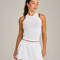 Oner Seamless Fitted Vest | White