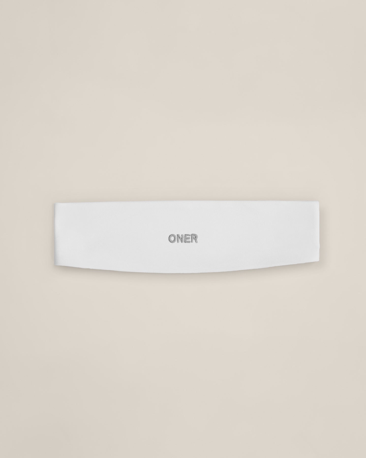 SoftMotion™ Headband with Grey Logo | White