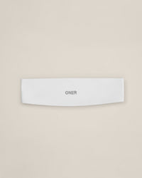SoftMotion™ Headband with Grey Logo | White