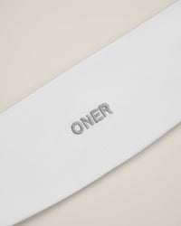 SoftMotion™ Headband with Grey Logo | White