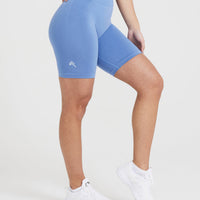 Classic Seamless 2.0 Cycling Shorts | Light Denim Marl