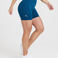 Classic Seamless 2.0 Shorts | Petrol Blue Marl