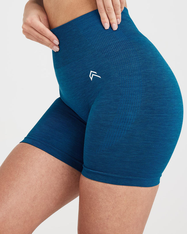 Classic Seamless 2.0 Shorts | Petrol Blue Marl