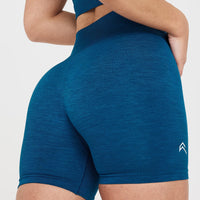 Classic Seamless 2.0 Shorts | Petrol Blue Marl
