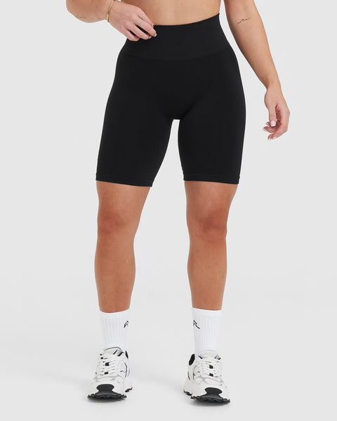 High waisted black cycling hot sale shorts