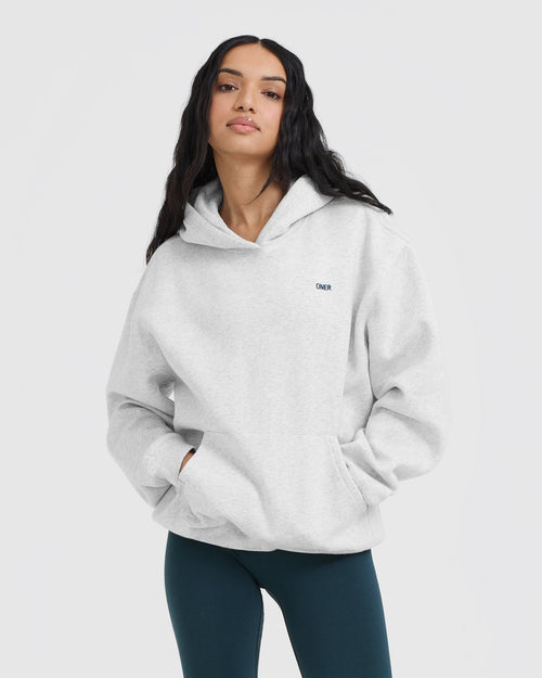 Foundations Hoodie Light Grey Marl