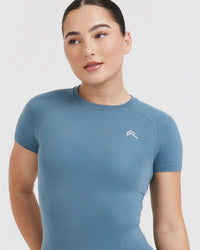 Go To Seamless Fitted Top | Moonstone Blue