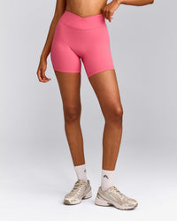 UnifiedMove™ Wrap Shorts 6" with Reflective Logo | Hot Girl Pink