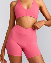 UnifiedMove™ Wrap Shorts 6" with Reflective Logo | Hot Girl Pink