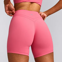 UnifiedMove™ Wrap Shorts 6" with Reflective Logo | Hot Girl Pink