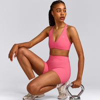 UnifiedMove™ Wrap Shorts 6" with Reflective Logo | Hot Girl Pink
