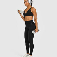 UnifiedMove High Waisted Pocket Leggings | Black