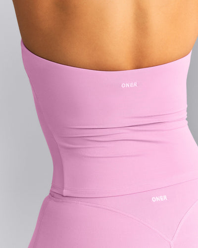 SoftMotion™ Strappy Halter Neck Tank Top with Built in Bra Shelf New Branding | Rose Pink