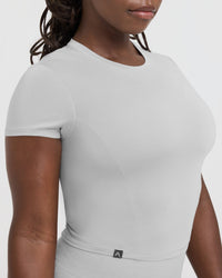Mellow Soft Mid Short Sleeve T-Shirt | Light Grey