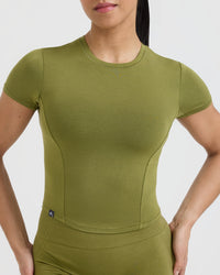 Mellow Soft Mid Short Sleeve T-Shirt | Olive Green