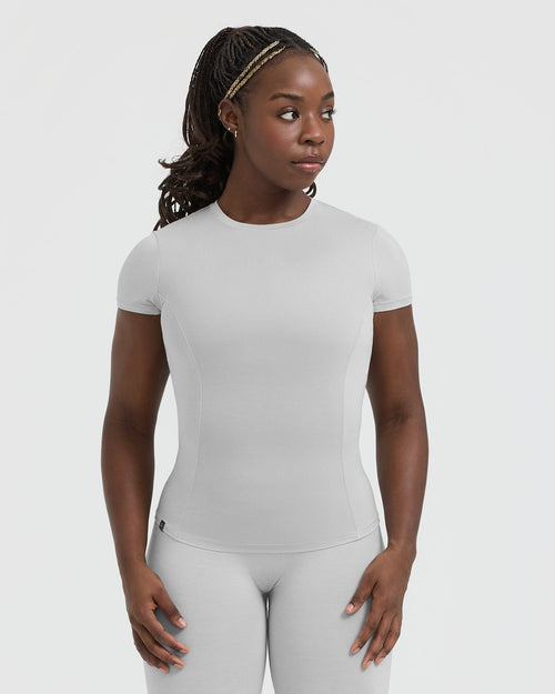 Oner Modal Mellow™ Soft Short Sleeve T-Shirt | Light Grey