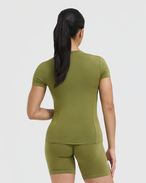 Mellow™ Soft Short Sleeve T-Shirt | Olive Green