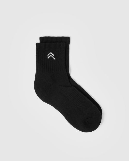 Oner Modal Mid Crew Socks 3 Pack | Black