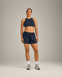 AirMove™ Lined Shorts 4" with Pocket and Reflective Logo | True Blue