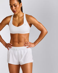 AirMove™ Lined Shorts 2" with Pocket New Branding | White