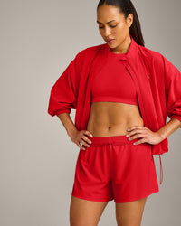 AirMove™ Lined Shorts 4" with Pocket New Branding | Fiery Red