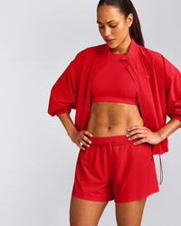AirMove™ Lined Shorts 4" with Pocket New Branding | Fiery Red