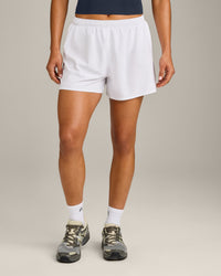 AirMove™ Lined Shorts 4" with Pocket New Branding | White