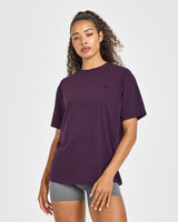 Classic Oversized Lightweight T-Shirt | Blackberry Purple
