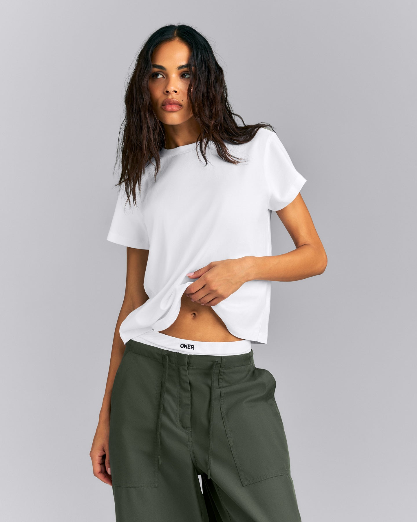 Regular Cotton Short Sleeve T-Shirt | White